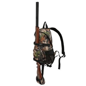 Tourbon Outdoor Day Pack Hunting Backpack with Rifle Holder - Camo