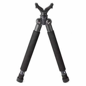 Thunder Bay Tactical Rifle Bipod for Hunting Guns, Swivel Mount Shooting Stick, V Grip, Fits 308, Adjustable Stand Height, Lightweight and Compact, GSU Series