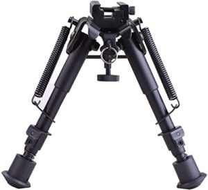 CVLIFE 6-9 Inches Picatinny Bipod Adjustable Spring Return with Picatinny Adapter
