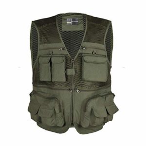 LOOGU Outdoor Fly Fishing Vest with Multi-Pockets For Fishing,Hunting, Hiking, Climbing, Traveling, Photography