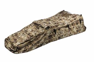 Rig'Em Right Waterfowl Low Rider 3.0 Low-Profile Layout Bird Hunting Blind with Steel Frame, Large Foot-Bag and Padded Seat, Headrest and Backrest (Optifade Marsh Camo)