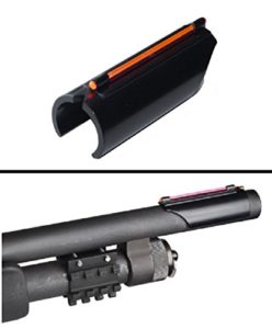 Ultimate Arms Gear 12/20 Gauge/Shotgun Glowing Red Line Plain Barrel Front Fiber Optic Sight Remington 870/1187/11-87 Pump Action Sporter