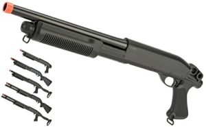 Evike Airsoft - CYMA Standard M870 3-Round Burst Multi-Shot Shell Loading Airsoft Shotgun (Model: No Stock Style) - (63534)