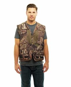 Mossy Oak Hunting Utility Cargo Travel Vest with Pockets Engineers Photographers Journalist, 2X, Breakup Country