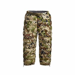 SITKA Gear Men's Kelvin Lite Down 3/4 Camo Insulated Warm Packable Hunting Pants, Optifade Subalpine, Large