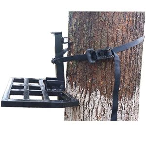 MEEGOON Saddle Hunting Platform,Lightweight and Portable Climbing Tree Stand with Silent Ratchet Strap Attachment,Saddle Hunting Platform with Digger Teeth.