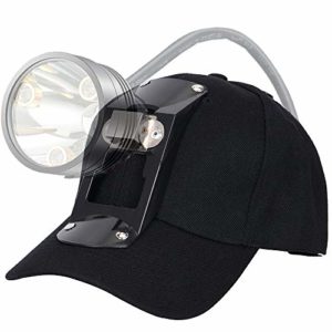 GearOZ Coon Hunting Hat with Bracket for Headlamp Hunting Light and Hunting Gears for Coon Coyote Hog Black