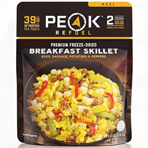 Peak Refuel Breakfast Skillet | Freeze Dried Backpacking and Camping Meals | Amazing Taste | Quick Prep Food (2 Serving Pouch)